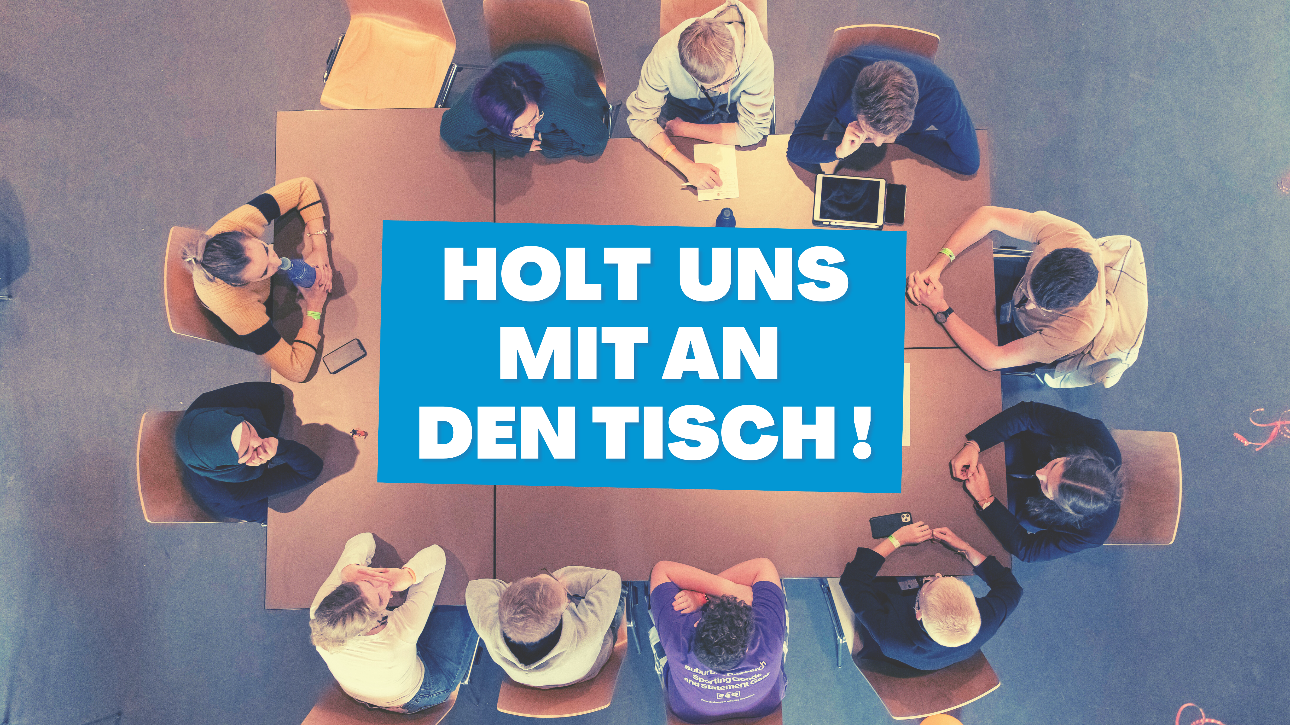 Pressemitteilung: Holt uns an den Tisch!
